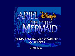 Ariel - The Little Mermaid Title Screen